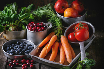 蔬菜水果组合摄影图