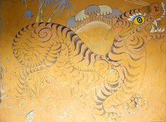 在 Wangduechhoeling 行宫遗址，Bumthang，不丹绘画