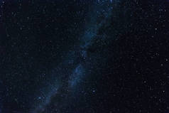 星空, 银河, 美丽的风景, 晚上时间, 白俄罗斯.