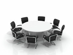会议桌子和椅子
