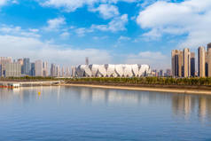 杭州城市建筑景观的天际线