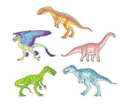 各种恐龙图解