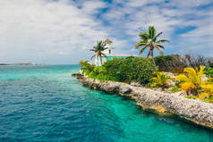异国情调的岛屿, 位于巴哈马拿骚海洋中部的珍珠岛. 