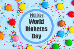 糖尿病。11月14日世界糖尿病日。糖尿病的概念。糖糖尿病. 