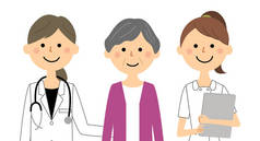 医生、护士和病人/医生、护士和病人的插图.