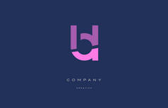 bl b l 粉色蓝色字母字母标志图标