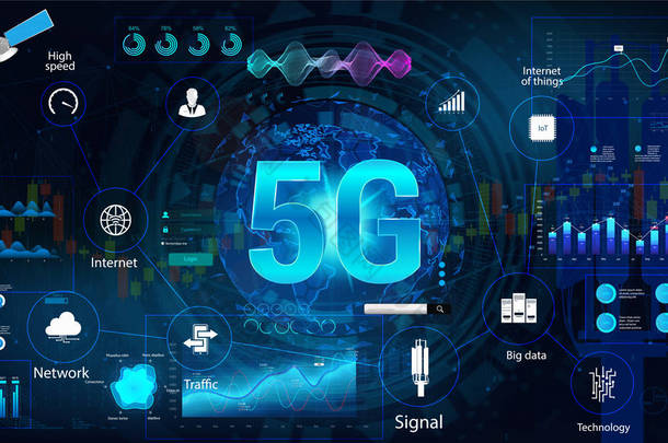 5g<strong>互联网技术</strong>概念横幅