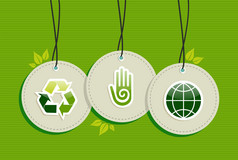 挂绿色回收行星地球图标设置