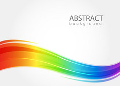 彩虹波抽象背景
