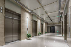 现代办公大楼电梯房