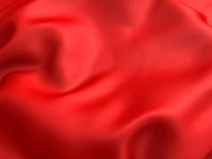 红色的丝绸豪华布料纹理 