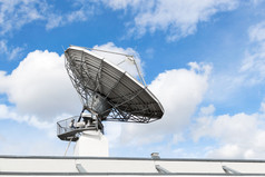卫星通信抛物面雷达天线或天文学