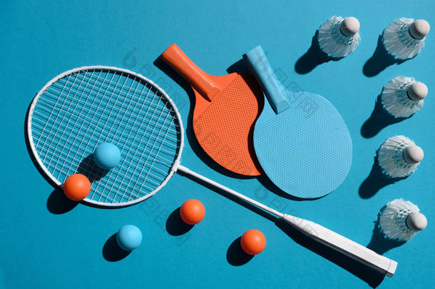 坪乒乓球和羽毛球设备
