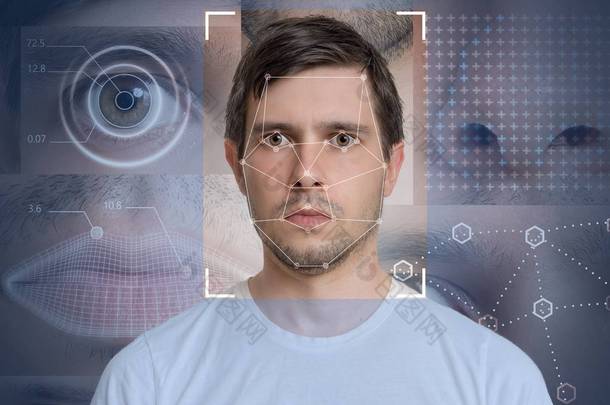 人脸检测与识别的人。计算机视觉和机