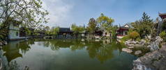 吴江市与古镇的珍珠塔花园花园假山凉亭