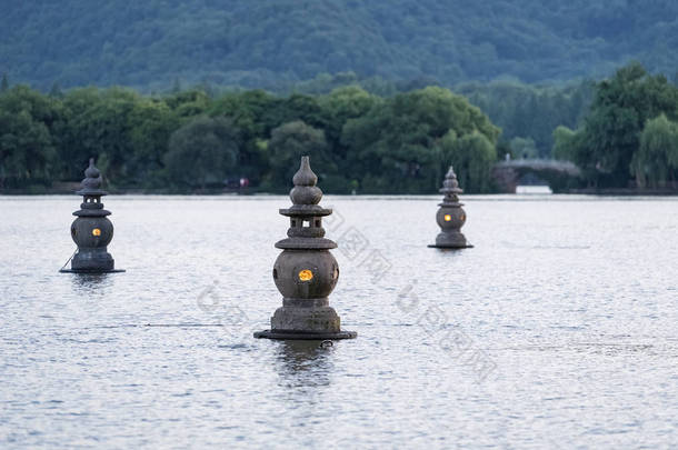 美丽的杭州西湖景观