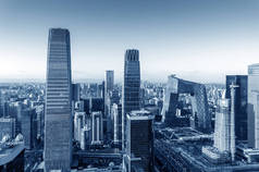 北京市金融区的高层建筑，中国北京.