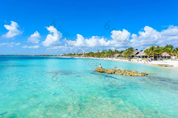 里维埃拉玛雅-天堂海滩阿库马尔在坎昆, 金塔纳罗奥, 墨西哥-加勒比海海岸-热带度假目的地