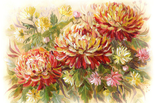 菊花<strong>花画</strong>