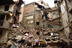 杜巴广场，在 2015 年 4 月 25 日大地震中受损严重.