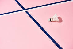 蓝白相间粉色羽毛球羽毛球羽毛球的羽毛球