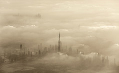 在迪拜的沙尘暴