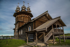 木结构建筑的北欧国家。俄罗斯木制房屋、 教堂、 谷仓、 棚.