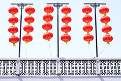 中国红灯笼悬挂队列
