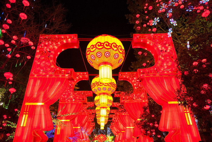 第十九届自贡国际恐龙灯会中国吉祥年的主要