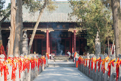 洛阳市中国-2014 年 11 月 14 日: 关林庙。在洛阳，河南，中国著名的历史古迹.
