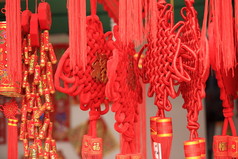 中国农历新年的装饰灯笼