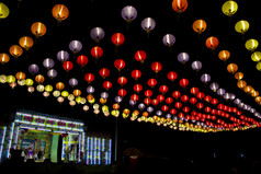 中国潮剧在泰国，多彩的中国灯笼