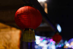 圣诞节中国灯笼，西安中国