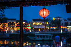 夜景繁华的街会安越南.