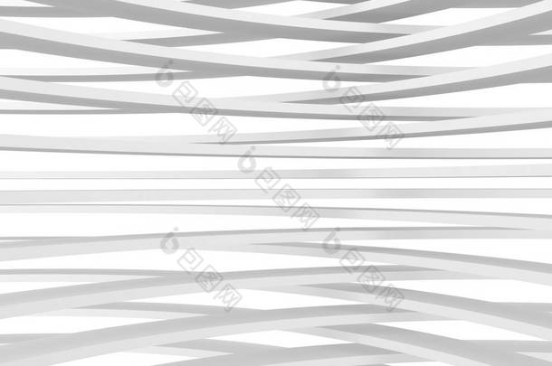 抽象几何艺术装饰样机背景白色与阴影  