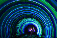 隧道, 看到在外滩, 上海, 中国