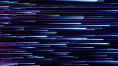 文摘:流星雨，色彩斑斓的蓝色粒子从左到右在黑色背景上飞行，无缝回旋。 动画。 霓虹灯光条纹，美丽的蓝光在黑暗中飘扬.