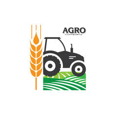 农业公司图标元素的设计.签名或符号设计 