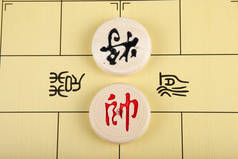 中国象棋是一种传统的中国象棋游戏，特写