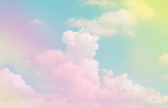 云天背景,色彩艳丽,色彩艳丽