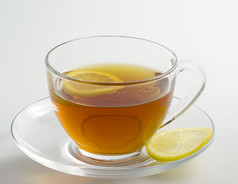 热茶饮料的柠檬