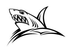 危险鲨鱼纹身