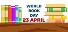 图书培训。世界图书日。四月。知识。阅读。世界。为您的设计.