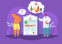肥胖和糖尿病，医生禁止向病人提供不健康的食物。.