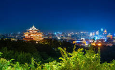 杭州市夜景古馆