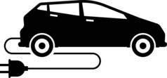 不同类型的汽车图标列表。设置图标的汽车，交通，车辆从不同的部门和类型的简单轮廓黑色象形文字。许多类型汽车的侧视图.