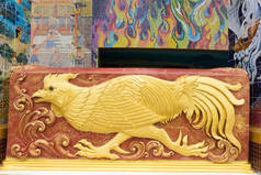 中国黄道带，泰国纳孔拉齐马省万邦莱的鸡年雕塑.