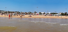agadir城市摩洛哥海滩而且海洋景观全景