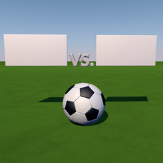 足球球在草场下表为分数渲染