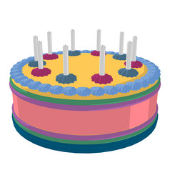 生日蛋糕白色背景